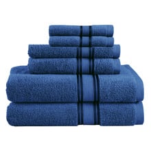 6 Piece Cotton Bathroom Towel Set